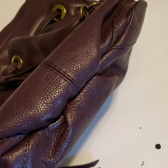 Plum Leather Oryany Shoulder Satchel - Picture 7 of 8